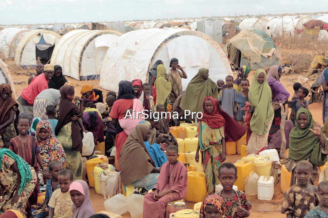 Refugee camp in Somalia